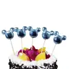 Birthday cake scene card insert love birthday cake five-pointed star PU flag decoration cake scene supplies