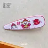 Grampo de Cabelo Gato Vermelho KT Coração de Menina Doce Franja Presilha Lateral Moda Fofa Cabelo Quebrado Presilha Bico de Pato Desenho Animado Acessórios de Cabelo