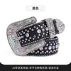 Cinturón Punk Drip de Diamantes de Imitación Remachados Personalizado del Mismo Rapero Hip-Hop Europeo y Americano de la Costa Oeste