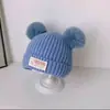Gorros Cálidos y Lindos de Oso para Otoño e Invierno, Gorros con Protección para las Orejas para Niños y Niñas, Bebés y Niños Pequeños, Gorros de Lana, Gorros de Punto para Bebés y Niños