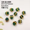 Jade azul acuático natural A cargo accesorios de cuentas de cubo de mariposa cadena de adornos de plata s925 chapada en oro cuentas espaciadoras diy productos semiacabados