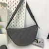 Bolso bandolera para mujer, sencillo, de gran capacidad, tipo dumpling, nuevo de otoño e invierno, de algodón, con bordado de diamantes, bolso de hombro, mochila para hombre, moderno
