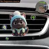 Lindo Clip de Perfume para Ventilación de Coche de Gato Gatito Acrílico Decoración de Coche Accesorio de Interior Adorno de Fragancia