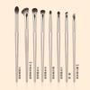 Set de 15 Brochas de Sombra de Ojos Doradas con Estuche Portátil, Juego Completo de Brochas de Maquillaje, Brochas para Rubor, Ventas Directas de Fábrica, Almacenamiento Incluido