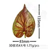 Hoja de Palma Roja Pequeña Plantas Verdes Artificiales Hojas Artificiales Accesorios DIY Boda Decoración del Hogar Hojas de Cinta de Ratán