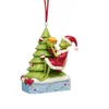 Novos Enfeites Acrílicos Planos Pendurados Transfronteiriços de Natal Criativos Grinch Pingente para Árvore de Natal Carro Mochila Bolsa