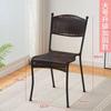 Cadeira Pequena de Rattan para Casa com Encosto, Cadeira de Rattan Trançado para Sala de Estar, Varanda, Lazer em Casa, Banquinho Baixo, Cadeira de Jantar Atacado