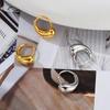 Brincos da Moda e Versáteis para o Dia a Dia com Design de Gota d'Água Banhado a Cobre Ouro 18K Real, Brincos Elegantes e Luxuosos de Alta Qualidade para Mulheres