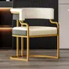 Silla de Maquillaje, Recepción de Salón de Belleza, Sillón Individual, Silla para Salón de Uñas, Silla de Comedor de Lujo Ligero para Mahjong, Otro Metal