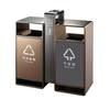 Lixeira seletiva para estacionamento interno de shopping center, preta, dourada, ouro rosa, galvanizada, lixeira fashion simples GPX-153V