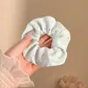 Lazo para el pelo de osito dulce, Cuerda para el pelo de estilo perezoso lindo, Gomita de terciopelo con lazo para mujer, Accesorio para el pelo de mujer