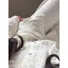 Pijama de Gaze de Algodão Dupla Camada Floral Fresco Estilo Japonês para Mulheres, Novo Conjunto de Duas Peças para Casa de Manga Longa e Calça Longa, Tamanho Grande