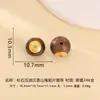 Accesorios para Joyería DIY: Cuentas de Madera de Águila, Cuentas de Plata 925 Chapadas en Oro, Cuentas para Pulsera y Collar, Cuentas Sueltas