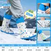 Cubrezapatos de Lluvia, Resistentes al Desgaste, Engrosados para Niñas y Niños, Tubo Alto para Ciclismo, Cubre Pies para Senderismo de Estudiantes, PVC Impermeable y Resistente a la Suciedad