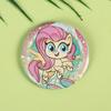 Insignia de Lata My Little Pony Broche de Dibujos Animados Anime Accesorio para Bolso Colgante