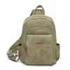 Mochila Multiuso Casual Transfronteiriça, Mochila de Viagem Simples de Grande Capacidade para o Dia a Dia, Bolsa de Peito, Bolsa de Ombro, Mochila Feminina