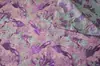 Barroco dorado brillante estilo corte jacquard floral tela flores grandes tridimensionales flores densas vestido de noche traje cortavientos moda