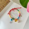 Nuevo Pulsera de Cuerda Colorida del Festival del Bote del Dragón para Niñas, Productos Terminados Tejidos a Mano, Regalos de Joyería para Bebés y Niños, Adornos Lindos para la Mano