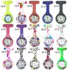 Popular Reloj de Pulsera Redondo para Enfermera con Transferencia de Agua y Estampado Colorido, Correa de Silicona, Reloj de Moda Universal para Estudiantes Mujeres, Esfera al por Mayor