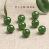 Cuentas Verdes de Imitación de Jade Hetian Chalcedony Verde Espinaca Redondas Accesorios para Pendientes de Cuentas Pulsera Collar Productos Semi-Terminados