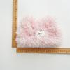 Bonita diadema de pelo de perro con ojitos, divertida diadema de peluche para lavarse la cara con forma de corazón para niña, práctica mascarilla de maquillaje para la cabeza