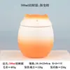 Dispositivo Zhenfu degradado azul y blanco lindo gato maceta de cerámica maceta de cerámica tetera despertador tetera doméstica almacén de té botella de polvo aromático frasco de almacenamiento