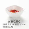 Plato para condimentos tazón plato para salsas plato de plástico para salsa de soja plato pequeño de plástico plato para condimentos mojado en salsa de soja plato para vinagre vajilla de melamina comercial