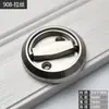 Puxador de prata para tatami, puxador de gaveta oculto, invisível, embutido ou de superfície, redondo, giratório, estilo de luxo leve, com mola