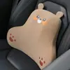 Almohada Cervical para Reposacabezas de Coche, Cojín de Asiento de Coche de Espuma Viscoelástica Lindo de Seda de Hielo, Almohada Lumbar, Cojín Universal para Coche para Todas las Estaciones