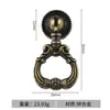 Fornecido Diretamente pelo Fabricante, Puxador de Argola para Porta de Furo Único, Puxador de Liga Preta, Puxador de Porta de Armário Guarda-Roupa, Acessórios de Ferragens para Móveis
