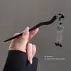 Nuevo pasador de ébano negro estilo chino, palillo para el pelo de alta gama para recogidos en la parte posterior de la cabeza, accesorio para el cabello de mujer, accesorio para vestido tradicional chino