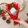 Atacado Natal Frutas Vermelhas Algodão Buquê Seco DIY Presente Manual Decoração Caixa de Presente com Flores Presente de Natal para Namorada
