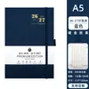 Planificador Semanal Chino e Inglés Transfronterizo 26-27 Plan Mensual Cuaderno Amazon A5 Libreta de Horario con Correa Personalización