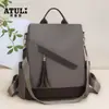 Bolsos para Mujer 2025 Verano Nuevo Mochila Casual para Mujer Moda Oxford Antirrobo Mochila de Viaje Bolsa Escolar