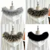 Acabamento de Pelo Sintético de Guaxinim para Jaquetas de Penas, Casacos de Algodão, Parkas e Jaquetas; Acessórios e Decorações para Vestuário com Gola de Pelo; Personalização Direta de Fábrica