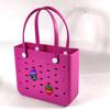 Bolsa de playa de EVA (2024), bolsa con agujeros cuadrados, cesta de EVA, bolsa grande y mediana, bolsa de almacenamiento para playa, bolso de mano