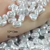 Destaque furo reto ABS forma irregular Baroque imitação Concha Pérola formato especial rosca conta chata pérola artificial acessórios