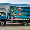 Camión Pesado Chengli Guosan Howo Tipo Caja Refrigerada de 4.2m Exportado a Oriente Medio Camión de Cadena de Frío para Mariscos y Verduras Howo