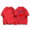 Camiseta Creativa de Fresa para Mujer Holgada Hip-Hop Streetwear Moda Ropa Nueva para Mujer Cintura Completa Cómodo Top de Algodón