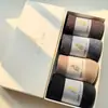 Novedades para el Verano: Calcetines Unisex de Cachemir de Hilo Fino, Cómodos, Suaves, Transpirables, Largos, Diseñados en una Caja de Cuatro Pares