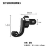 Adaptador de disparo vertical central gopro xiaoyi 360 parafuso longo parafuso de polegada e quarto clipe de telefone acessórios para câmera de ação