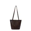 2026 Nova Bolsa Tote de Ombro Único de Grande Capacidade para o Dia a Dia Estilo Coreano Nicho Retrô Textura Trançada para Mulheres