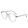 Nuevo marco de gafas transparente TR90 retro anti-luz azul gafas lisas sencillas para hombre y mujer gafas de miopía pin CAP