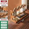 Prateleira de armazenamento de xícaras de chá para mesa de trabalho sala de chá mesa de chá pequeno suporte antigo mesa de chá conjunto de chá suporte de exibição de bule de argila roxa