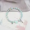 Pulsera de Cerámica Jingdezhen con Diseño de Flor de Porcelana, Estilo Juvenil, Joyería de Nuevo Estilo Chino para Estudiantes, Pulsera de Cerámica para Mujeres