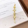 Colgante Chapado en Cobre Oro Real Borla Diseño Sencillo Circonita Micro-pavimentada Accesorios de Joyería Luna Estrellas Accesorios que no se decoloran