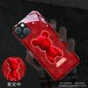 Capa para Celular Apple 13 Iphone14 Flash de Chamada Recebida 11Pro Luminosa 12 Desenho Animado Novo Estilo 15 Urso Cego 16 Adequada