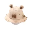 Gorro Jingqi para Bebé Primavera y Otoño Gorro Protector de Orejas para Bebés Niños y Niñas Sombrero de Pescador para Salir Niños Sombrero de Cubo de Otoño