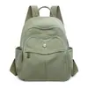 Mochila para Mujer 2025 Modelo Nuevo Gran Capacidad Piel Suave Bolso de Hombro Casual Mochila de Estudiante Universitaria Moderna Artículo Popular Transfronterizo