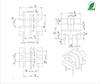 Uu9.8 slot duplo esqueleto 2+2 pinos material do transformador de alta frequência